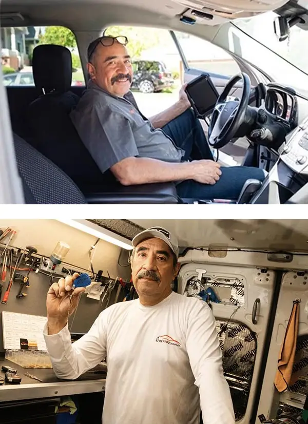 gustavo in van and with key he duplicated 